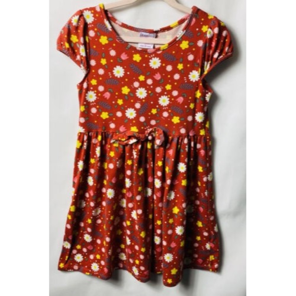 Just Lizzy Girls Dress Size 6x Flowers Print